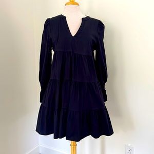 Pomander Place Navy Cotton Poplin Kenzo Dress